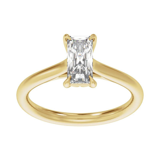 2 carat diamond ring recycled gold
