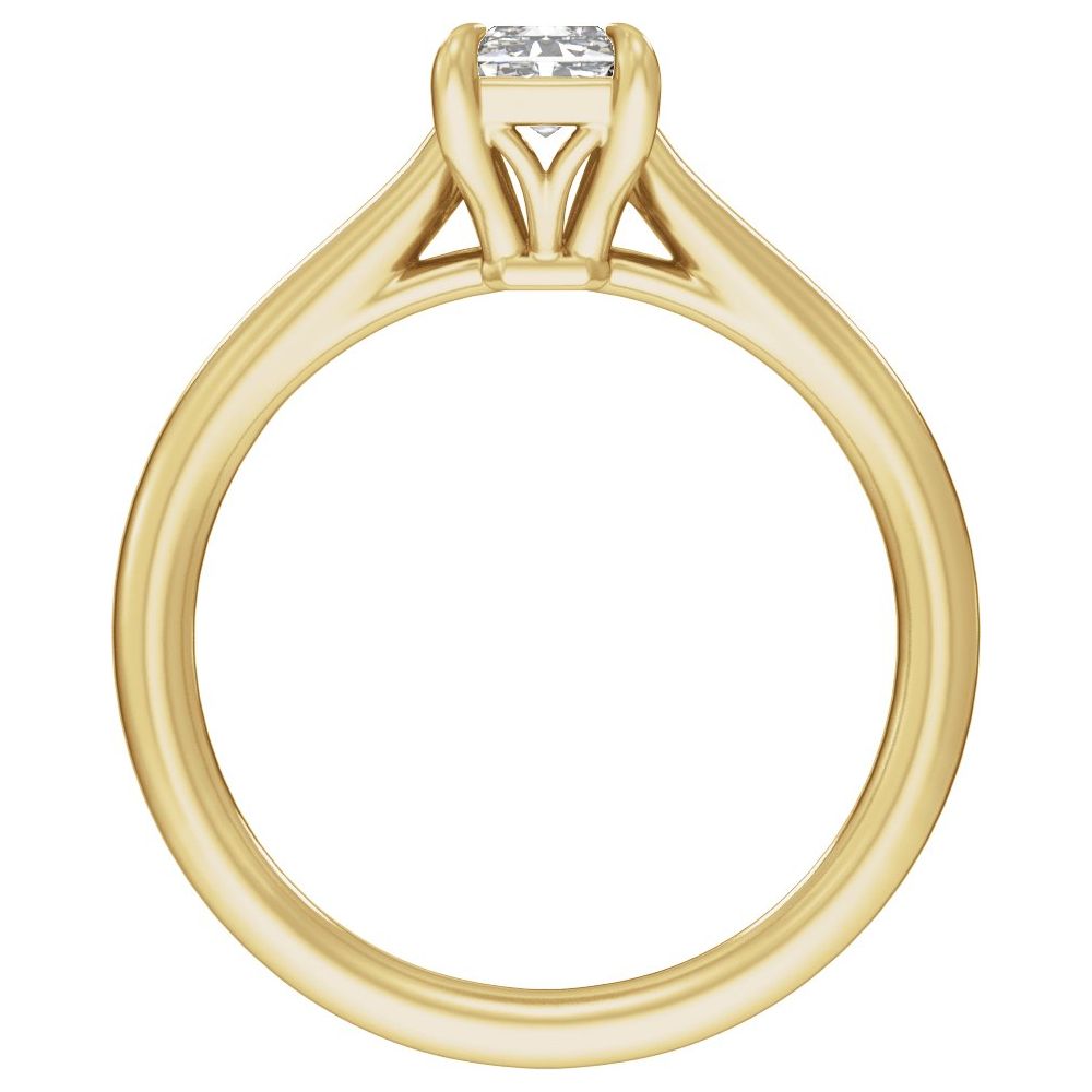 2 carat diamond ring recycled gold