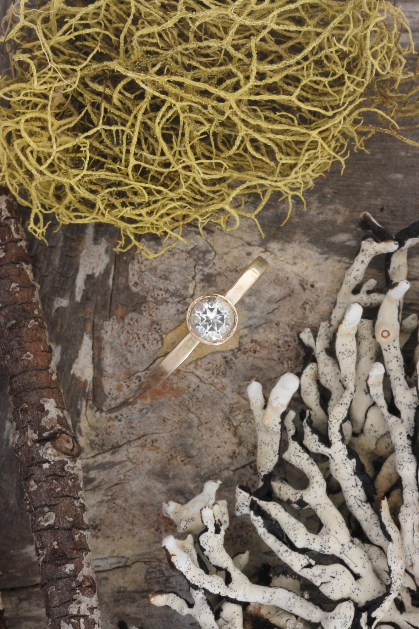 Moissanite One Carat Engagement Ring One Carat in Recycled 14K Gold