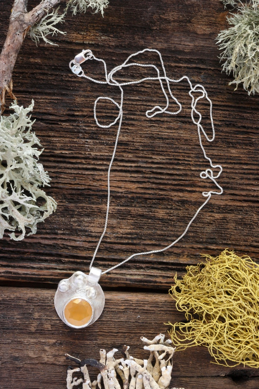 Oregon Fire Opal Pendant
