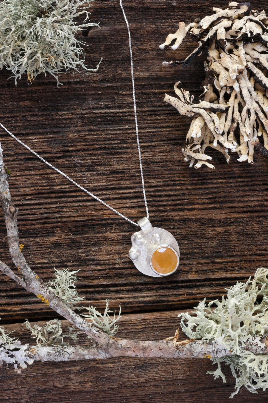 Oregon Fire Opal Necklace