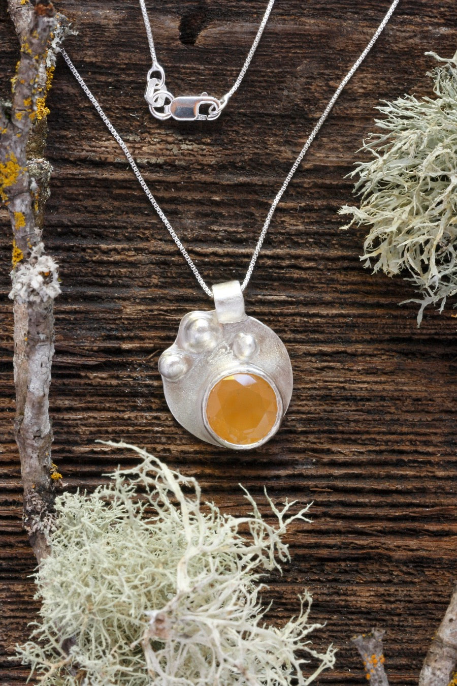 Oregon Fire Opal Necklace