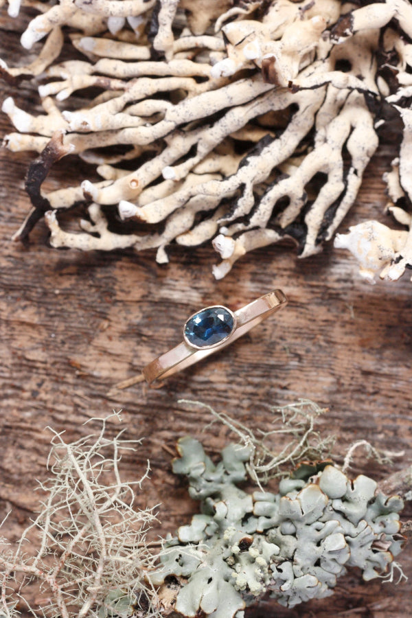 Montana Sapphire Gold Ring