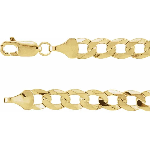 Bracelet -14K Yellow Gold 5.8 mm Curb 7" Chain