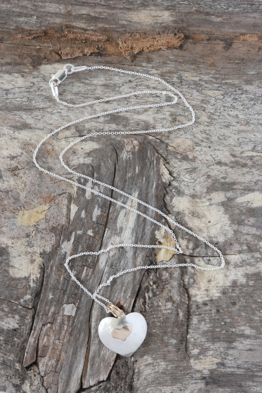 Gold heart necklace