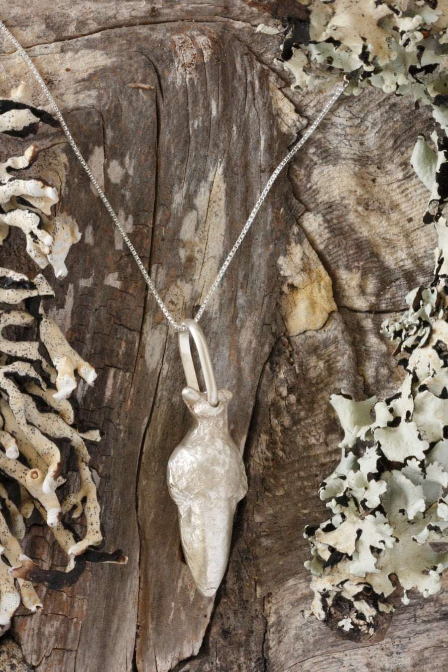 silver acorn pendant
