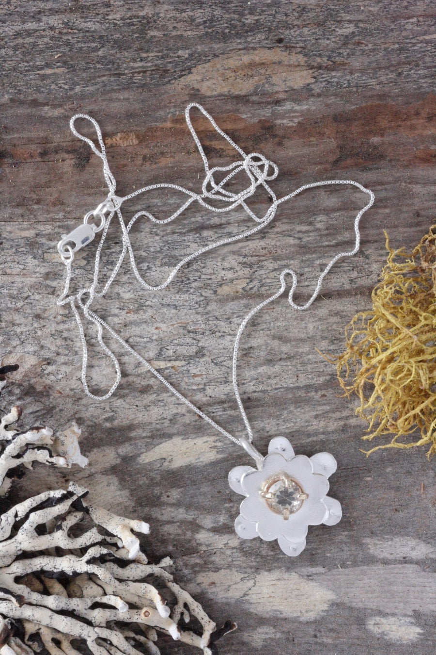 Oregon Sunstone Necklace 14K Gold