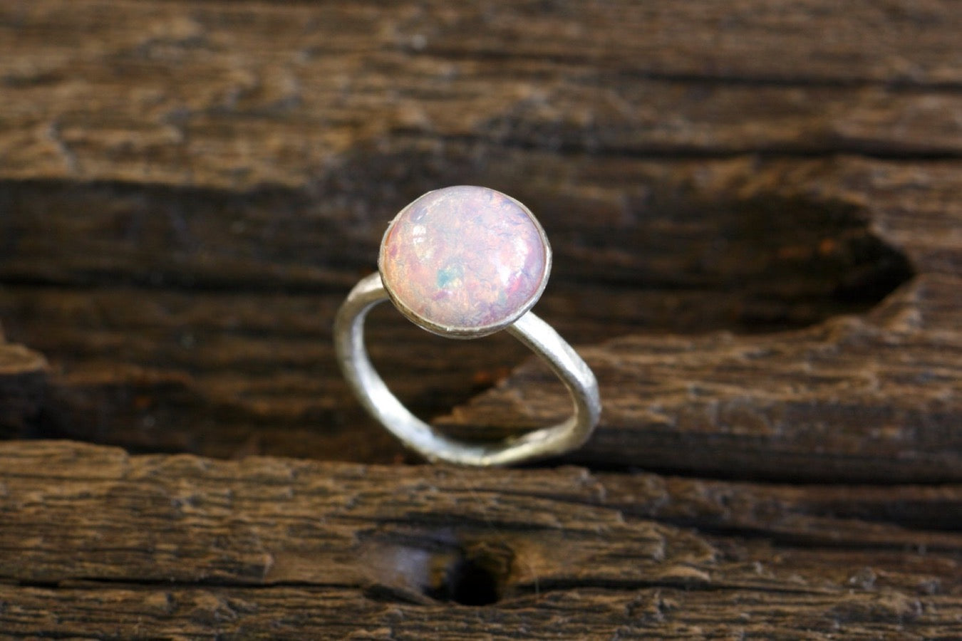 Druzy Ring in Fine Silver