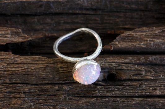 Druzy Ring in Fine Silver
