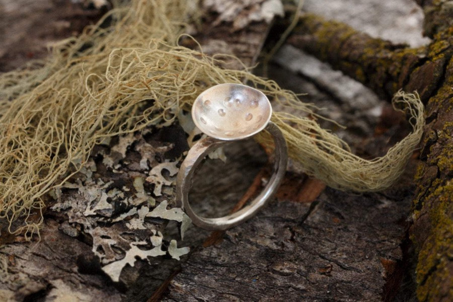 Silver Ring- Meditation Bowl