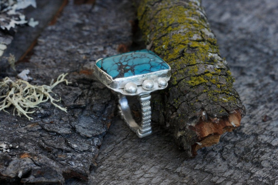 Turquoise Ring in Sterling Silver