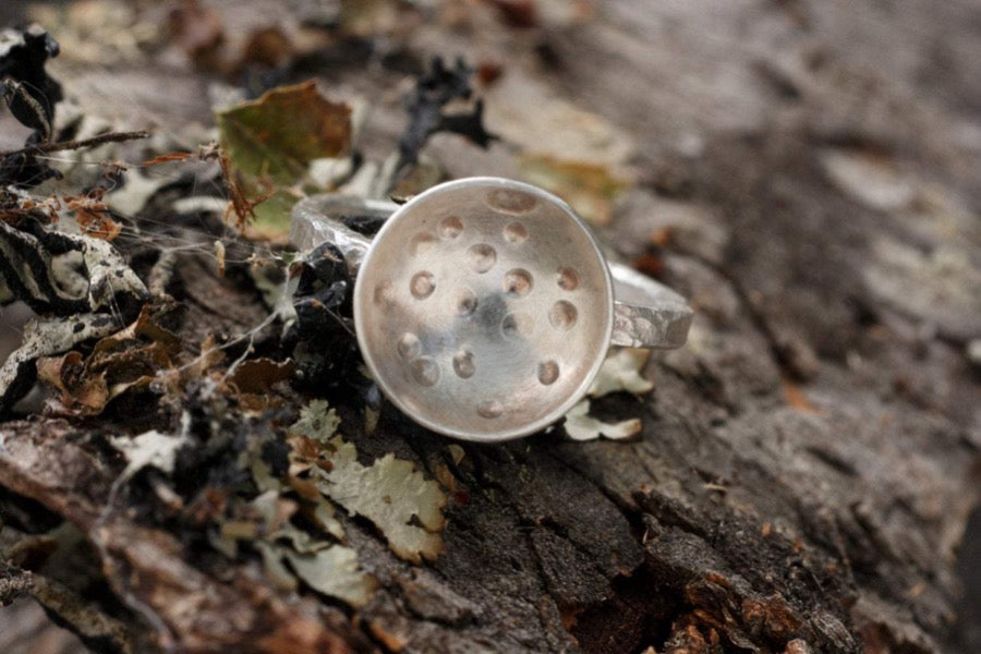 Silver Ring- Meditation Bowl