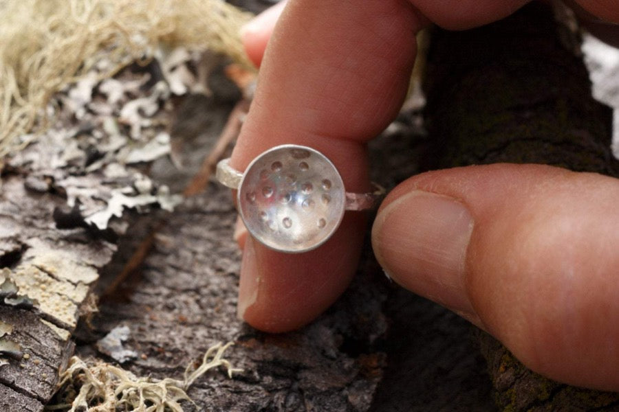 Silver Ring- Meditation Bowl