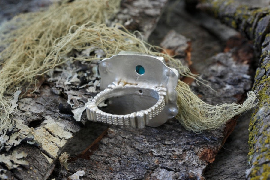 Turquoise Ring in Sterling Silver