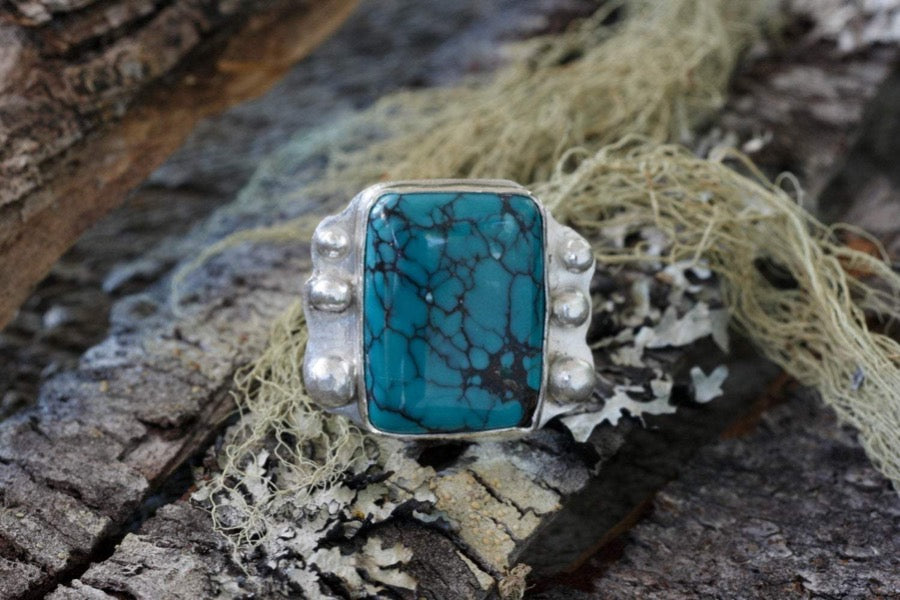 Turquoise Ring in Sterling Silver