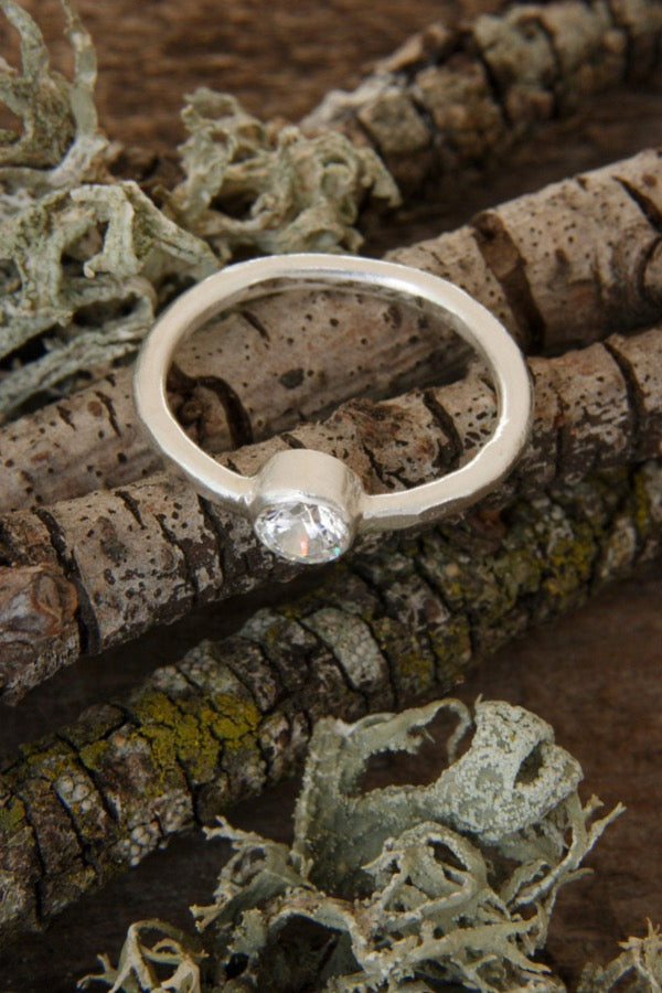Moissanite ring
