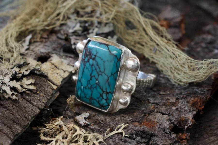 Turquoise Ring in Sterling Silver