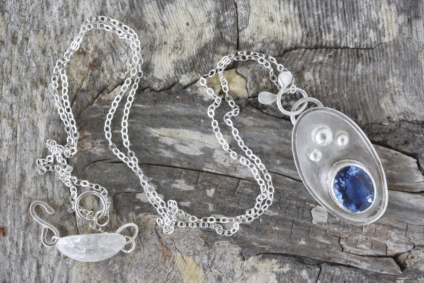 Fluorite Necklace in Sterling Silver