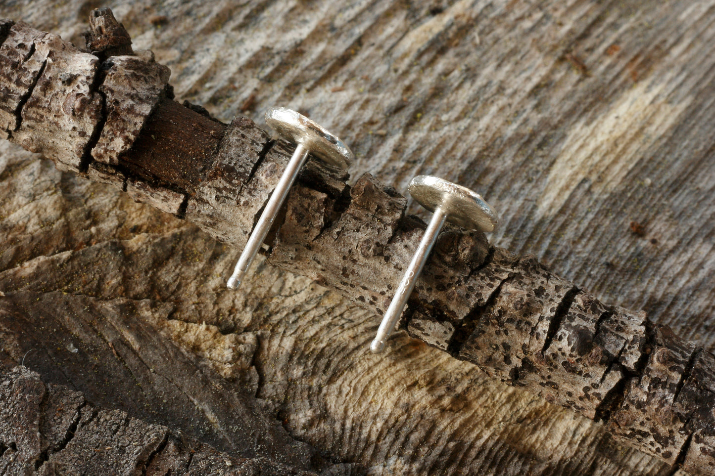 Sterling Stud Earrings with Flowers