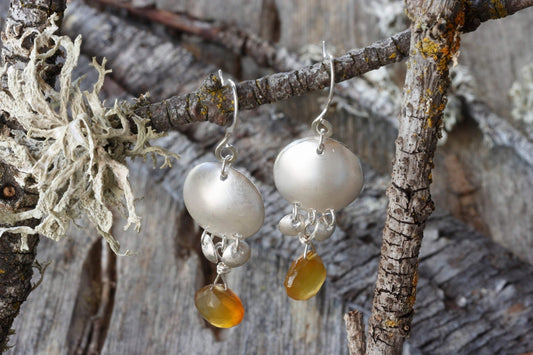 chalcedony earrings