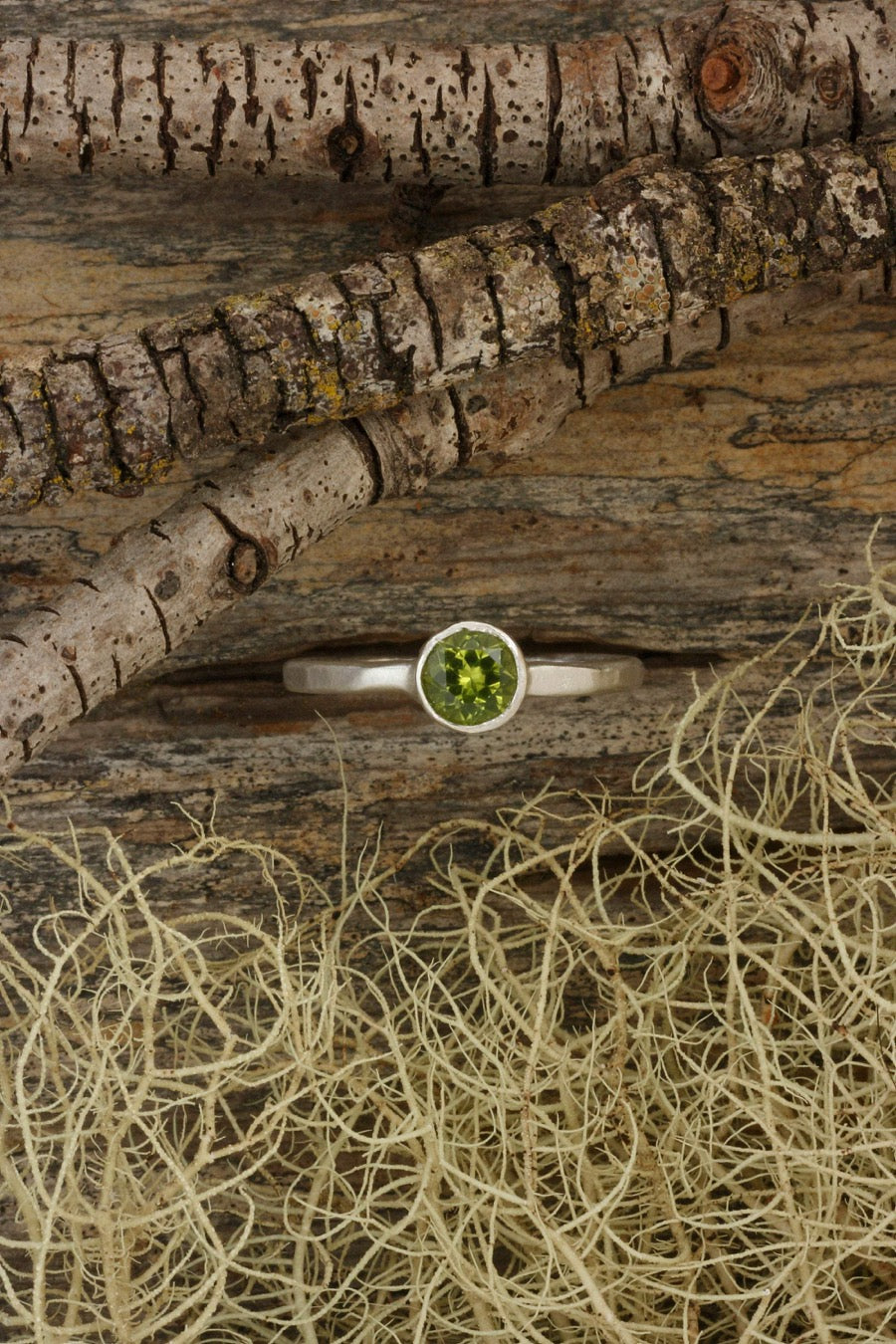 Peridot Sterling Silver Ring