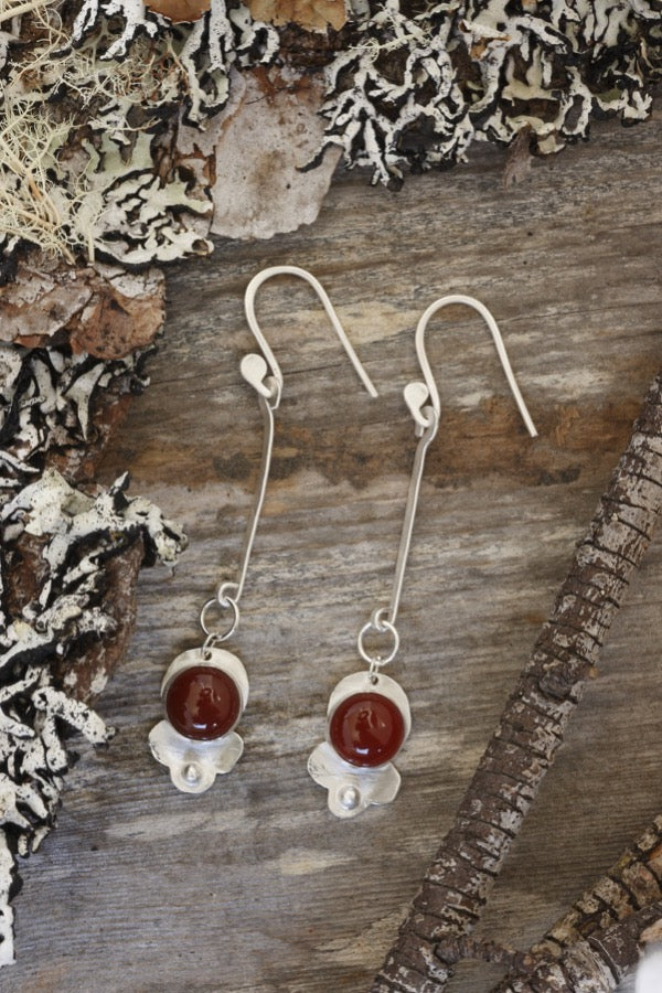 Carnelian earrings