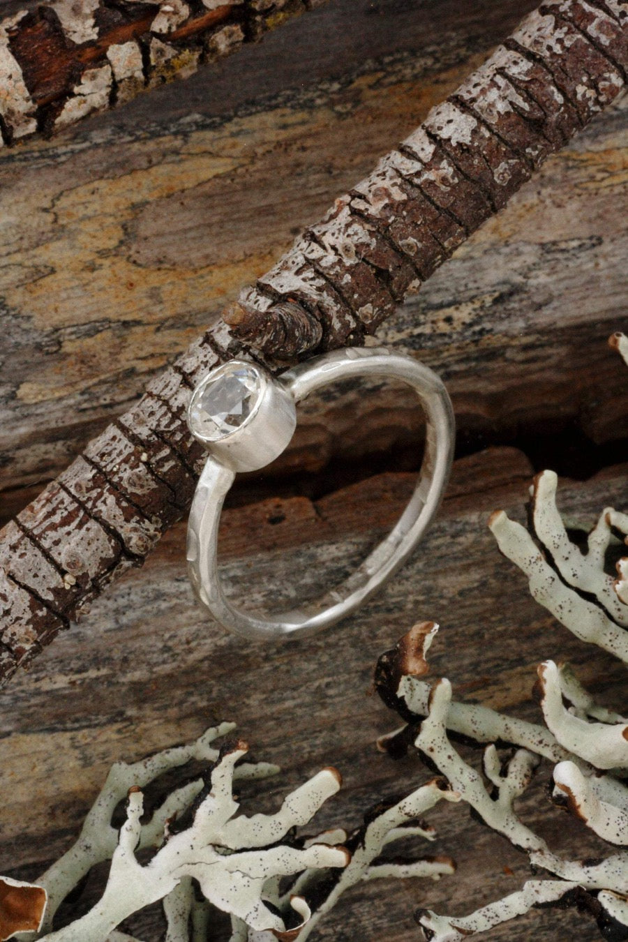 White Topaz Ring in Sterling Silver