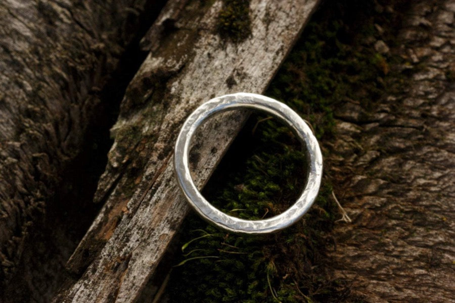 Wedding Band in Recycled Fine Silver
