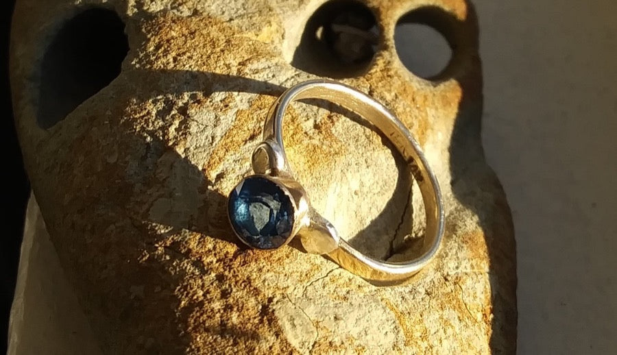 Kashmir Topaz Ring