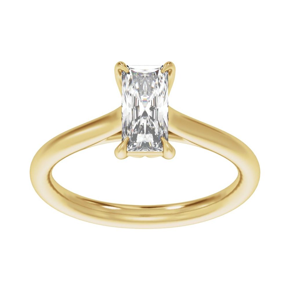 2 carat diamond ring recycled gold