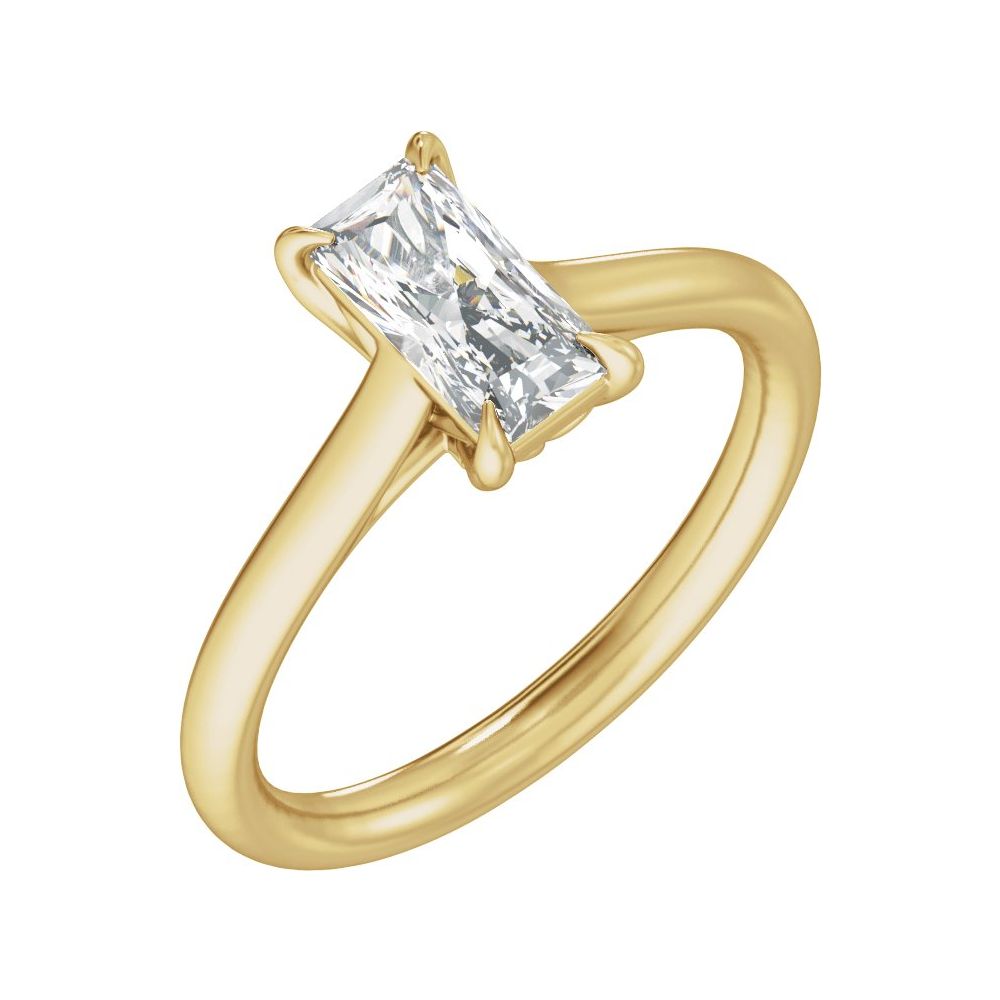 2 carat diamond ring recycled gold