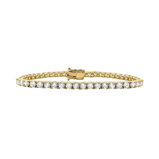 TENNIS BRACELET WITH NATURAL DIAMONDS