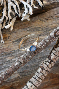 Kashmir Topaz Ring