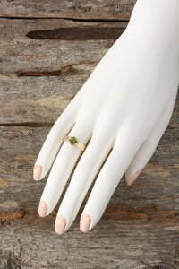 Peridot Ring in Recycled 14K Gold