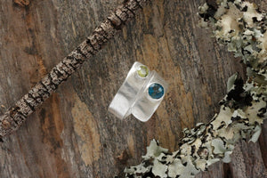 Topaz and Peridot Ring