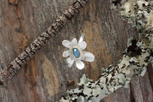 Load image into Gallery viewer, Blue Topaz Flower Ring
