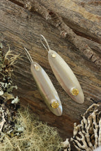 Load image into Gallery viewer, Citrine Earrings in FIne Silver, Handmade
