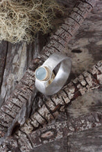 Load image into Gallery viewer, Aquamarine ring in 22K Gold 

