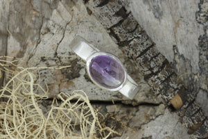 Amethyst Ring in Recycled Silver