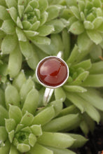 Load image into Gallery viewer, Carnelian fine silver ring
