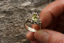 Load image into Gallery viewer, Peridot Ring in Recycled Sterling
