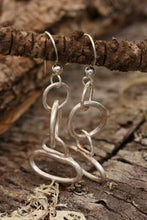Load image into Gallery viewer, Silver Oval Earrings in Sterling
