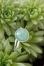 Load image into Gallery viewer, Aventurine Ring in Fine Recycled Silver
