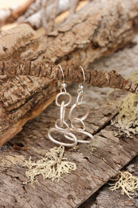 Silver Oval Earrings in Sterling
