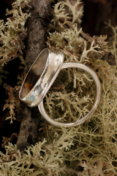 Agate  Silver Ring