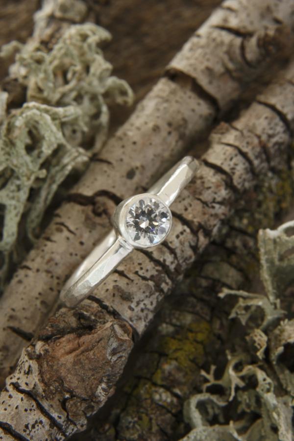 Moissanite Engagement Ring