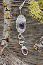 Load image into Gallery viewer, Amethyst Necklace in Sterling Silver
