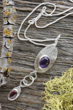 Load image into Gallery viewer, Amethyst Necklace in Sterling Silver
