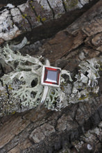Load image into Gallery viewer, Garnet Ring in Sterling Silve
