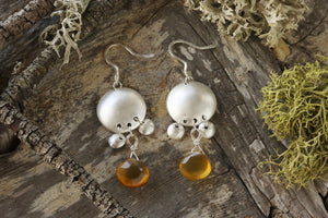 chalcedony earrings
